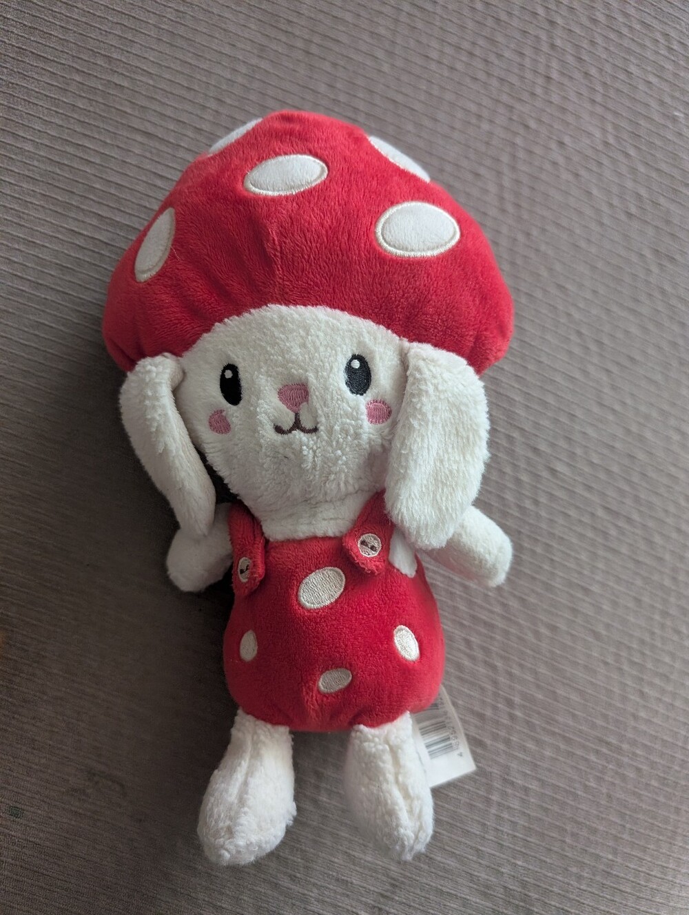 Plush Mushroom Bunny Toy - Red